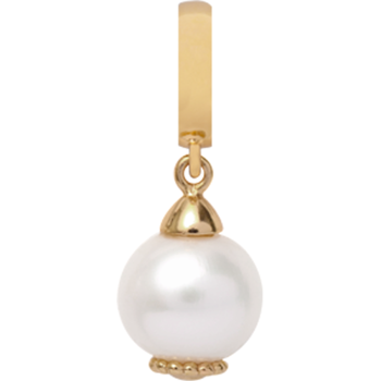 610-G09White, Christina Hvid perle Dream Forgyldt sølv Charm køb det billigst hos Guldsmykket.dk her